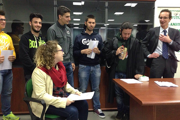 9 Aprile 2015: Educazione alla legalità (Foto dal post di I.I.S. G. Bontantini, Novara).