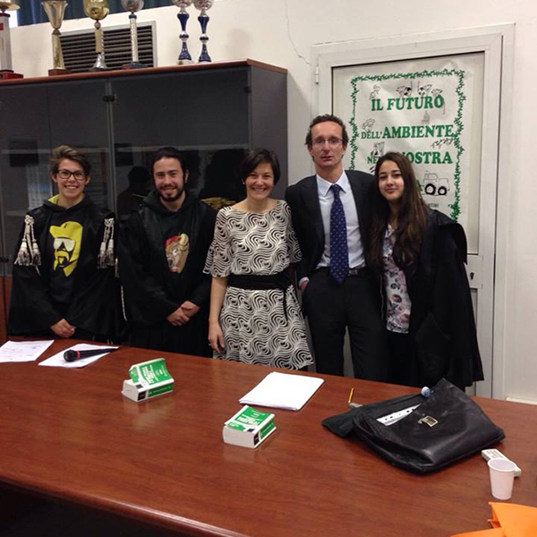 9 Aprile 2015: Educazione alla legalità (Foto dal post di I.I.S. G. Bontantini, Novara).