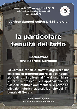 Sessione di confronto del 12 maggio 2015.